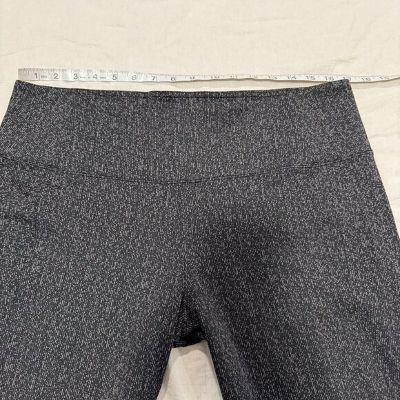Athleta Delancey Textured‎ Tight Leggings Size XL Black and Gray - Picture 6 of 8